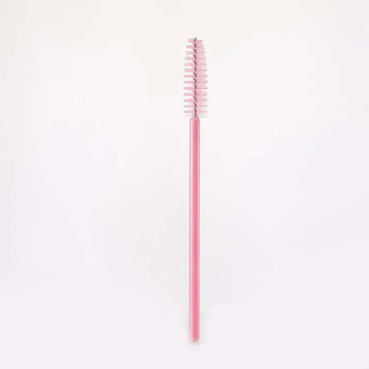 Розовая, черная одноразовая микро тушь для ресниц, щеточка для ресниц Spoolie, мини-щеточка для бровей