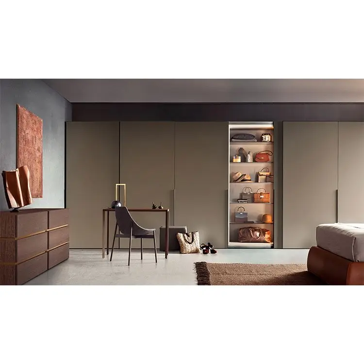 Luxury MDF Wood Modern Style Bedroom Set Home Furniture