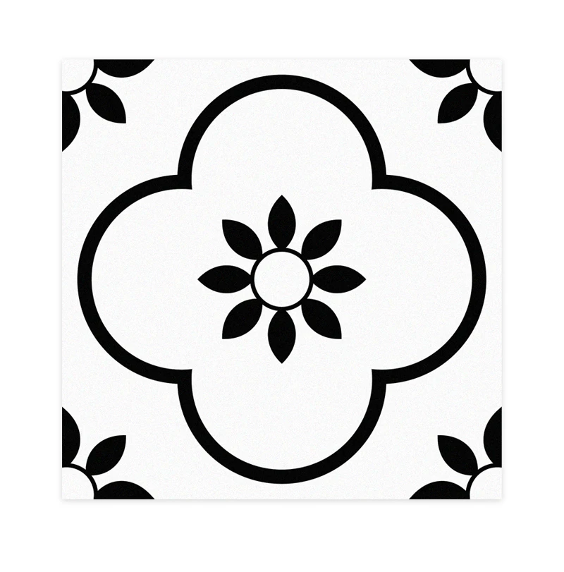 JORUNNS Waterproof Vinyl Peel And Stick Floor Tile Art Deco Home Living Room Hotel Warehouse Anti-Slip Floor Tile