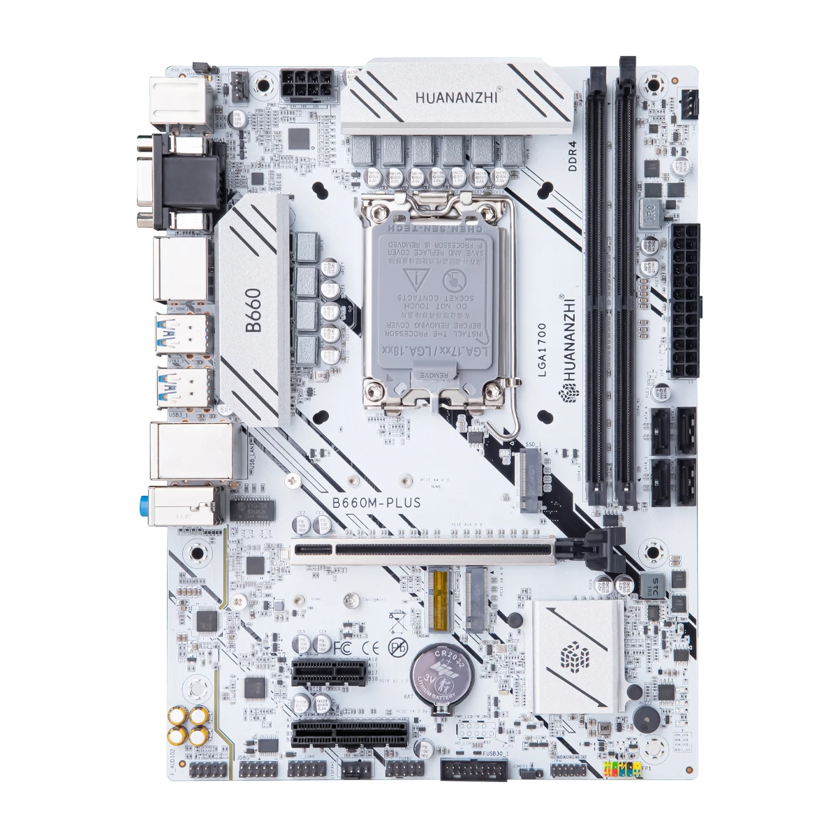 HUANANZHI B660M PLUS M-ATX DDR4 Motherboard Support 12 13 Gen  Intel LGA 1700 CPU 12100F/12400F/12490F/12600F/12700F/13600F