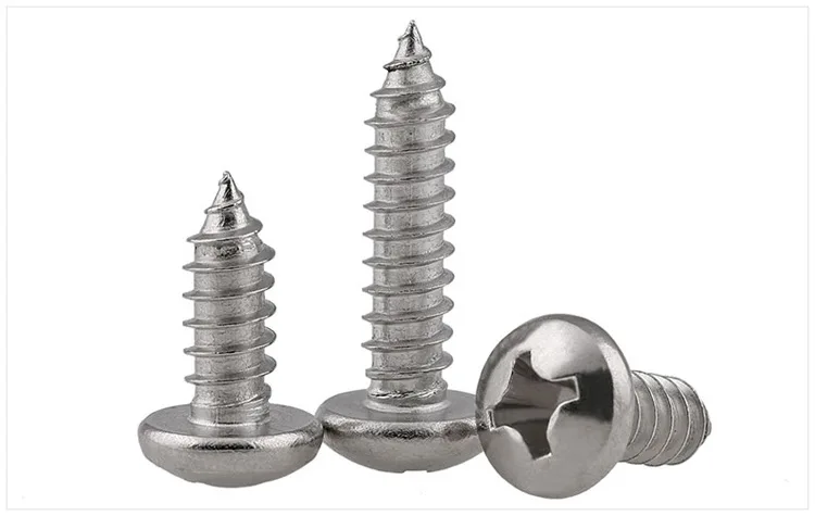 GB/T846 Screws China Wholesale Factory Direct 304 Stainless Steel Cross Recessed Countersunk Head Self-Tapping Screws For Wood