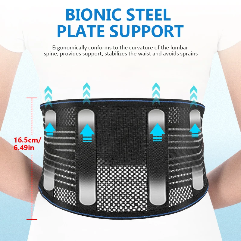 Adjustable sports safety spinal Lumbar Back Waist Support Belt For Weightflifting Spine Lumbar Back Waist Support Braces
