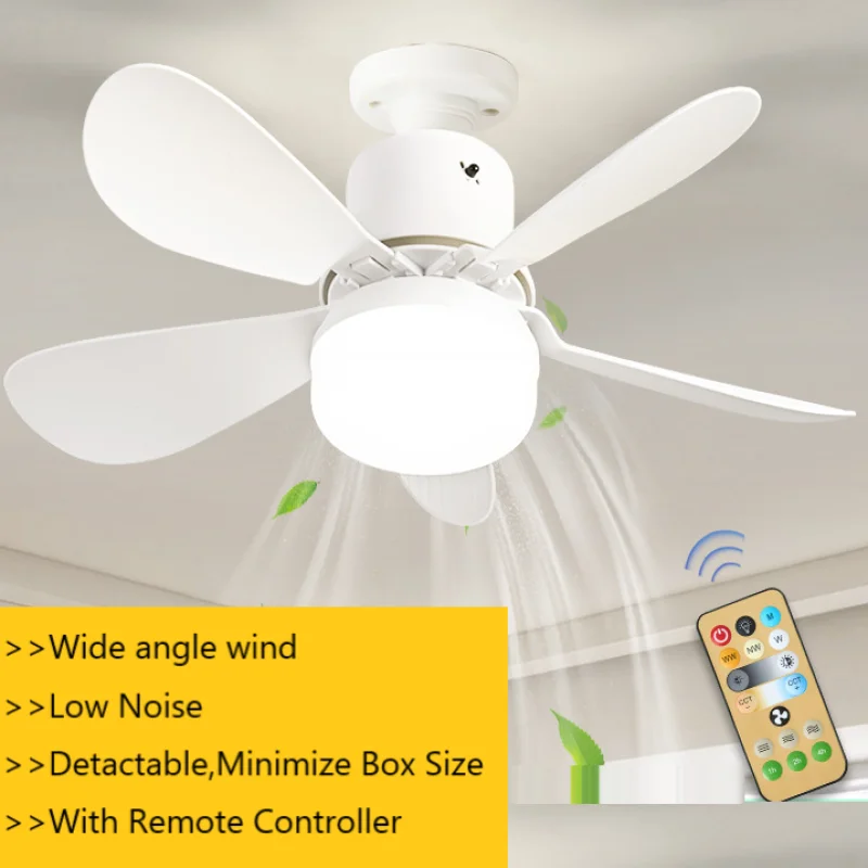 20 Inch Chandelier LED Light Fan For home ABS Ceiling Fan Modern Retractable LED Ceiling Fans Light With Remote Control