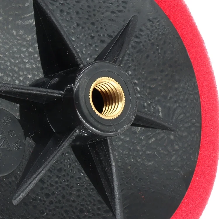 Red Color Medium Hard Car Surface Cleaning Polishing Buffing Sponge Pad