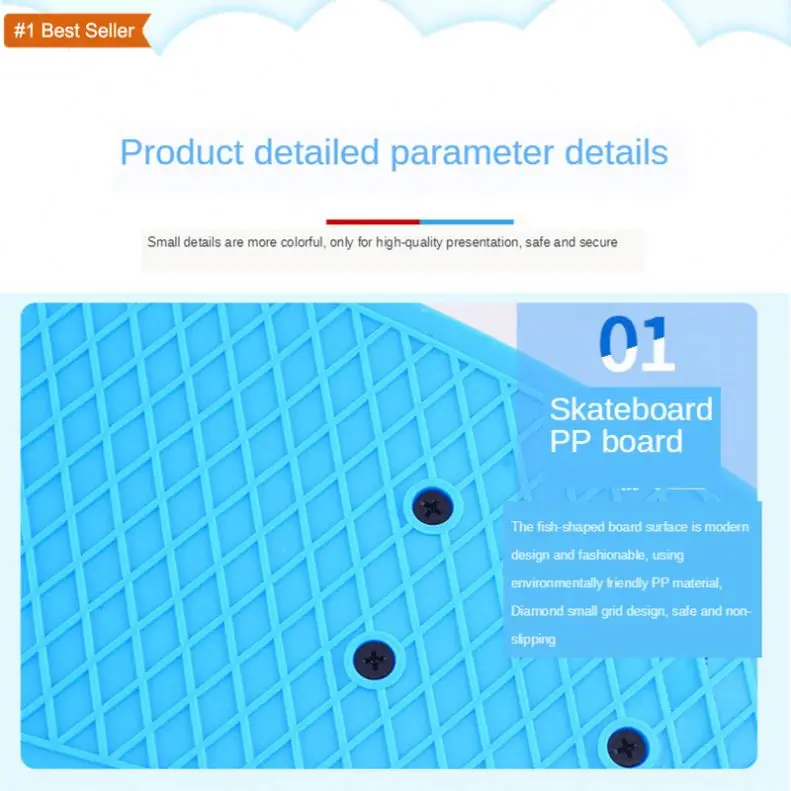 Istaride Plastic Small Fish Skateboard 22 Inch Skateboard Pu Wheel Flash Wheel Skateboard Naklejki Na Deskorolke Board Skate