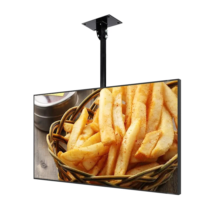 Настенная цифровая вывеска меню доска fastfood cafe LCD 32 43 55 дюймов цифровое