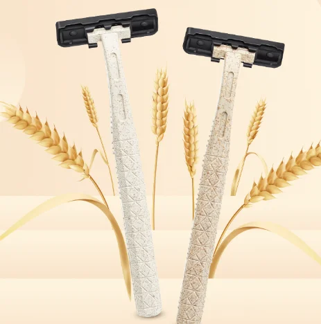 2022 Экологически чистая Пшеничная солома одноразовая биоразлагаемая бритва