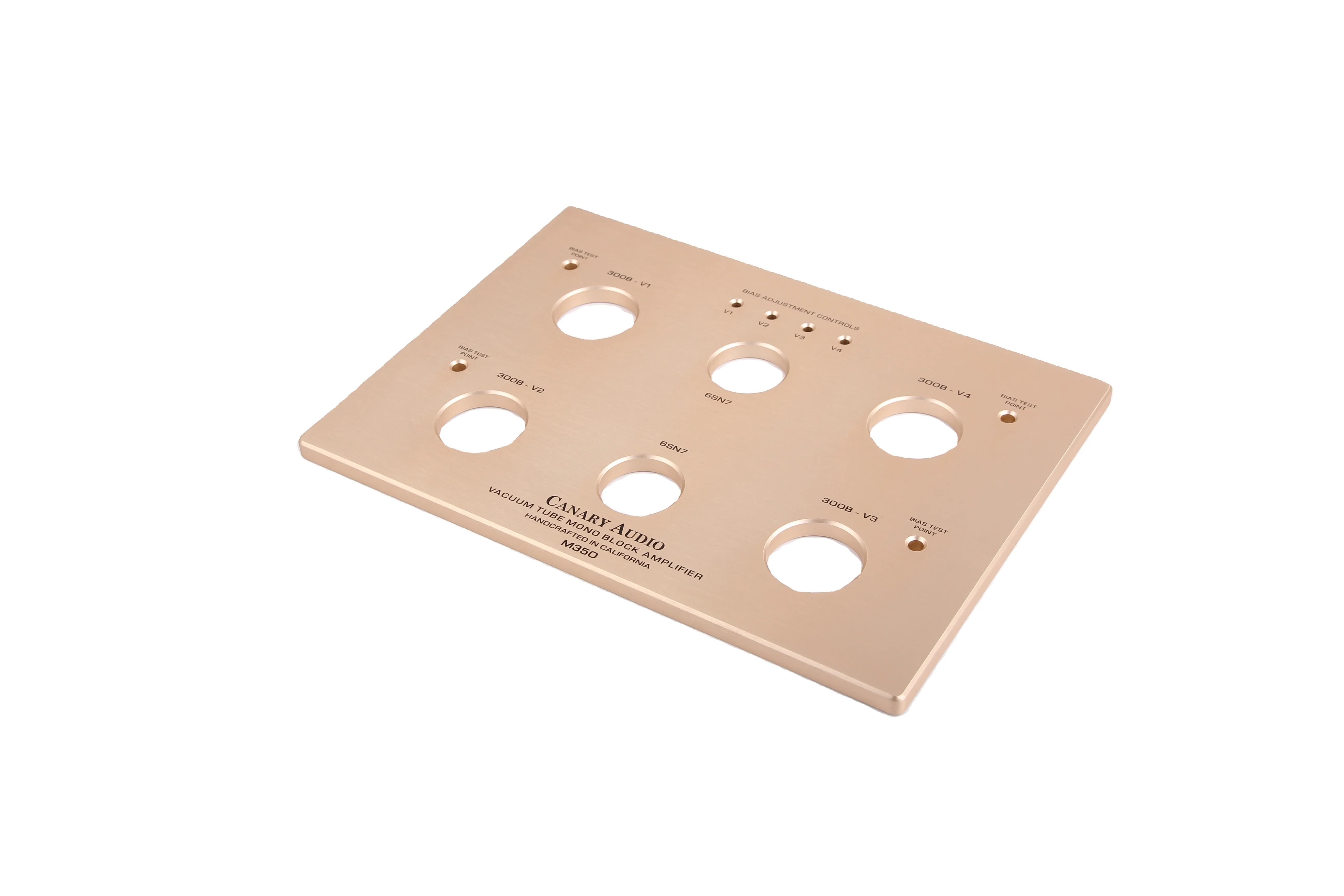 Custom made audio aluminum front panels