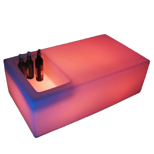 nightclub acrylic Cooler ice bucket led bar table (60559005666)
