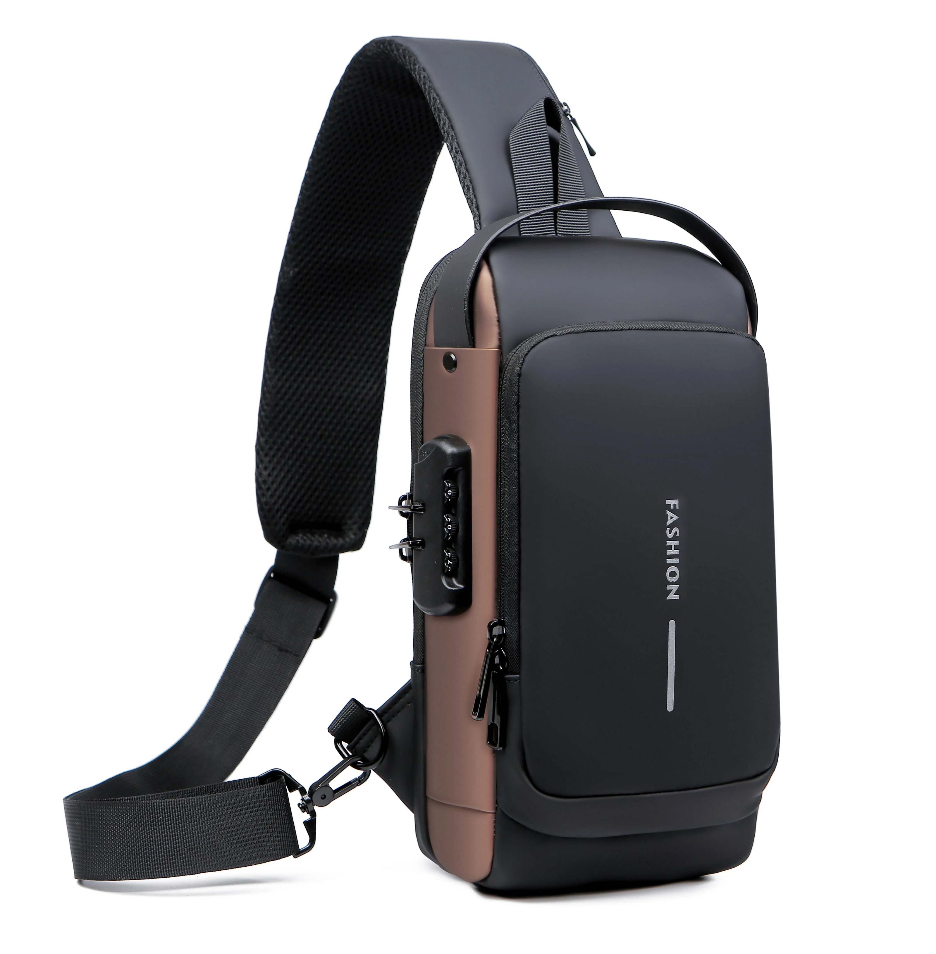 Wholesale Male Password Anti-theft Chest Bag Men Single Shoulder Sports Casual Crossbody Waist Bag