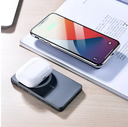 Portable wireless Magnetic charger mobile power bank wireless powerbank for Magsafes External Battery Pack for iphone Android