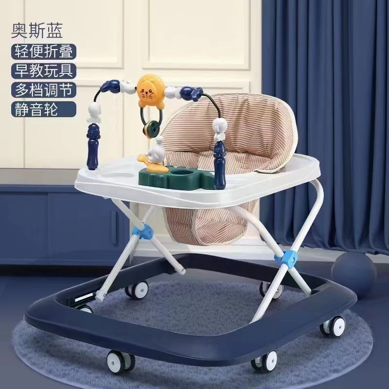 2024 Simple Multi-Function 3 in 1 Baby Walker with Music Push Strollers Early Education Toys for Toddlers Plastic Material