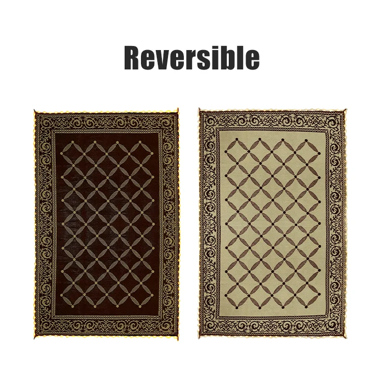 HOMFUL LED Illuminated RV Rugs Outdoor Rug Waterproof Carpet Patio RV Mat For Camping