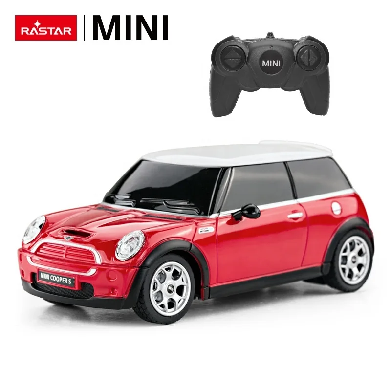 RASTAR RC 1:24 MINI COOPERS Model Control Cars Toys Color Battery Operated 4CH Scale Down in Red Yellow Blue Electric Plastic AA