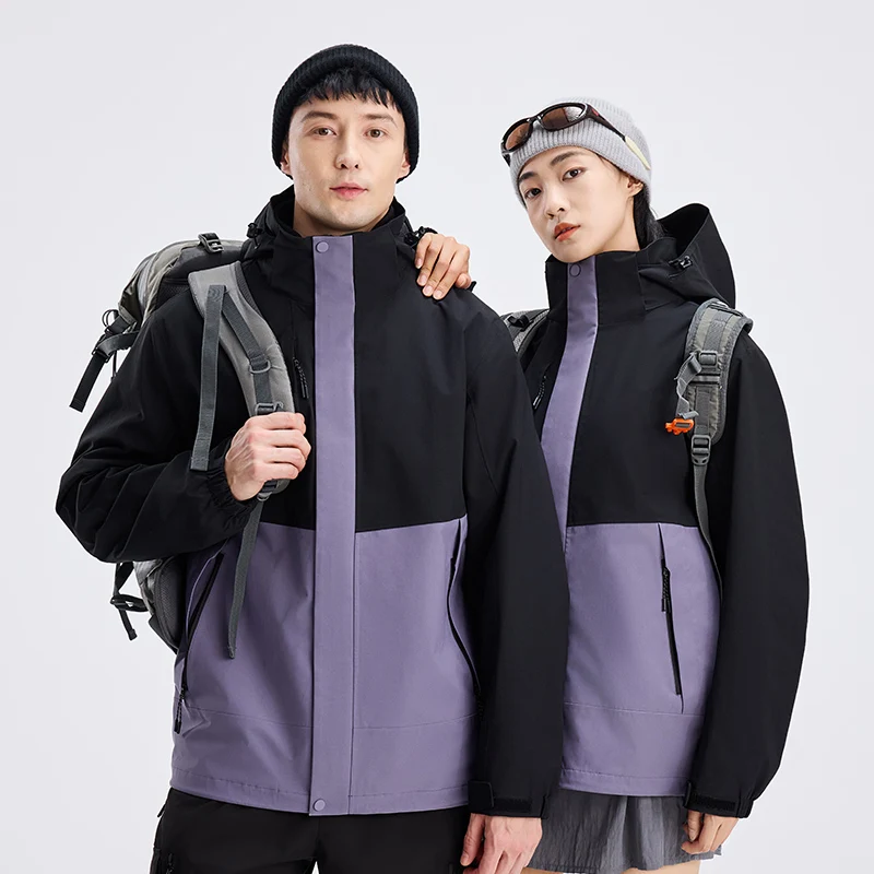 Rainwear Seamless Fusing Softshell Coat Warm Fleece Liner Waterproof Zip Up Winter Custom Outdoor Wind Breaker Men Jacket