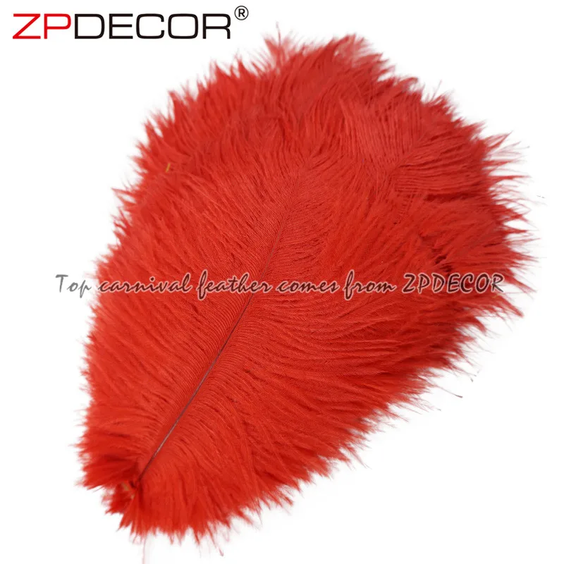 ZPDECOR оптовая продажа Размер 20-25 см разноцветные страусиные перья для модных