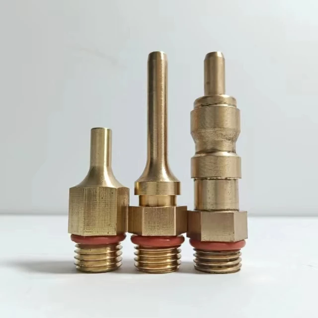 Brass Pressure Washer Gun Adapter 1/4 NPT Quick Connector High Pressure fitting Brass Nozzle For Hot Melt Gun