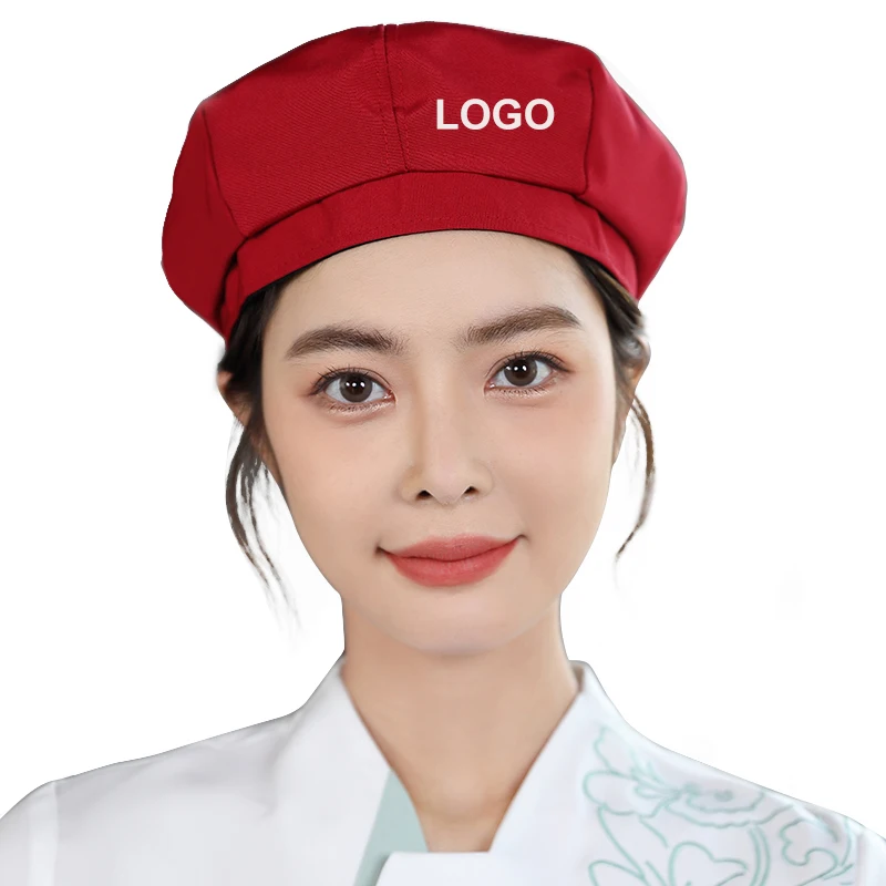 Best Quality Autumn Beret for Bar Coffee Food Service Cooking Kitchen Wear Outdoor Unisex Pumpkin Cap Chef Hat With Logo