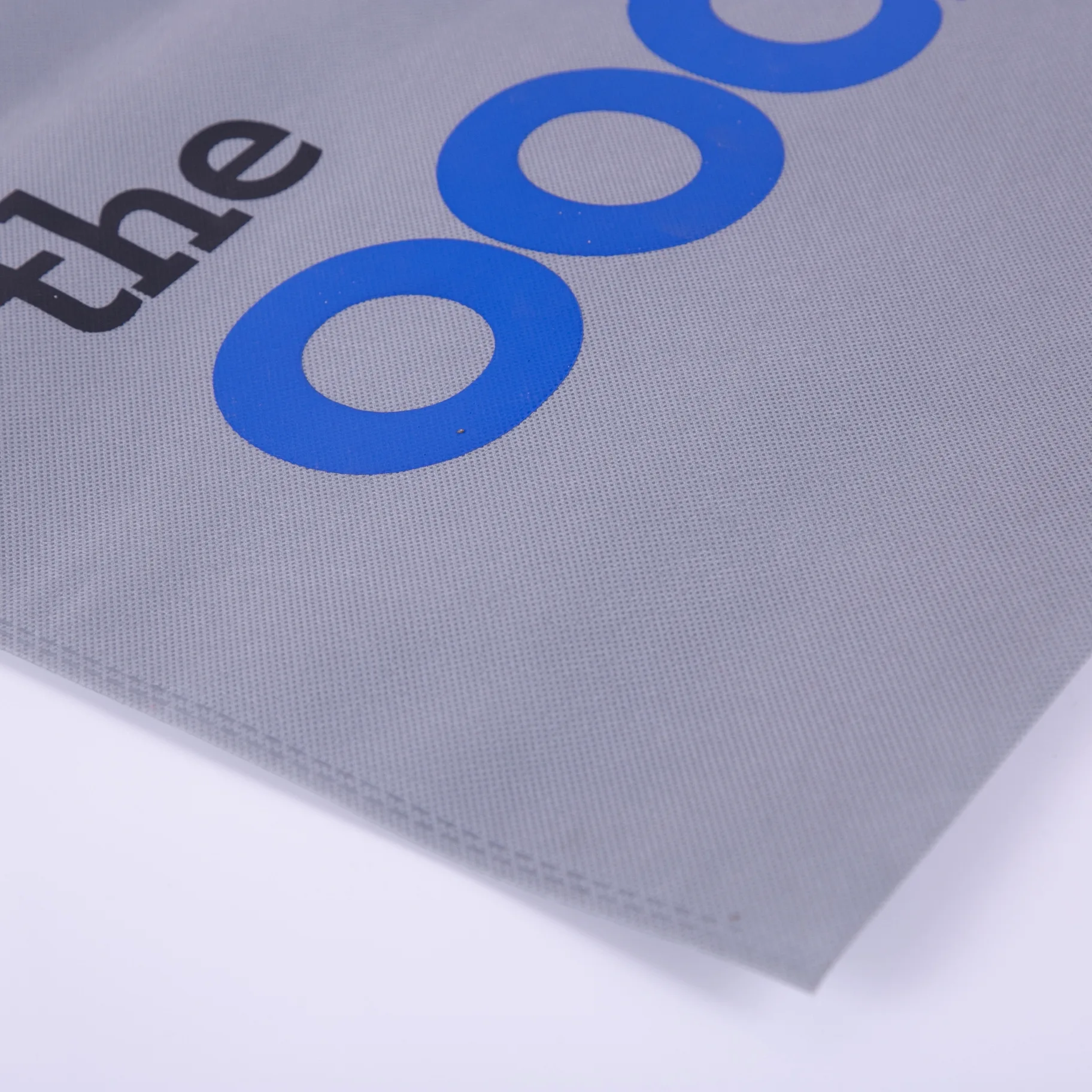 High Quality Screen Print Recycled Pet Stitch Bonded Non Woven Fabric drawstring non woven bag shoe