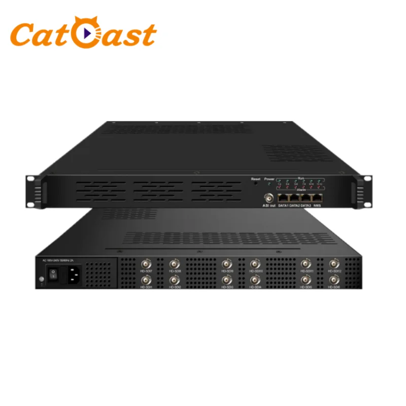 12 IN 1 HD MPEG2 Encoder For Digital TV Headend Equipment CATV  Encoder