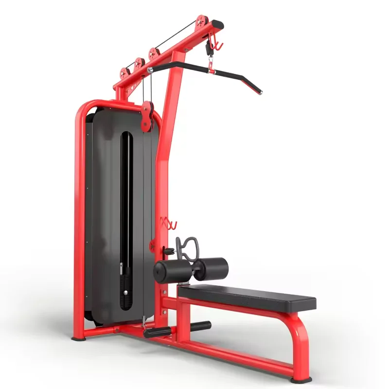 Gym Equipment Fitness Pully Exercise Machine Lat Pull Down And Low Row Machine