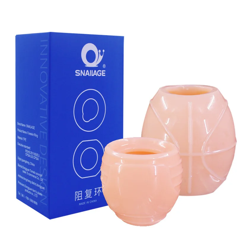 silicone Double Circumcision block Penis ring for Male Time Delay Masturbator sex Toys adult products