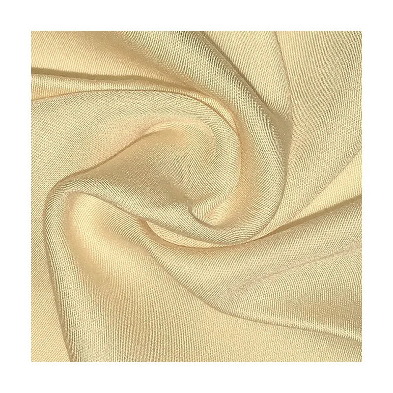 Shiny Luxury Rayon Viscose Satin Crepe Solid Color Fabric Support Fabric for Ladies Garment