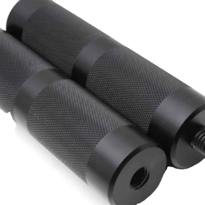 Custom High Precision Machining CNC Motorcycle Bike Knurled Aluminum Grip Rod Manufacturer Factory China