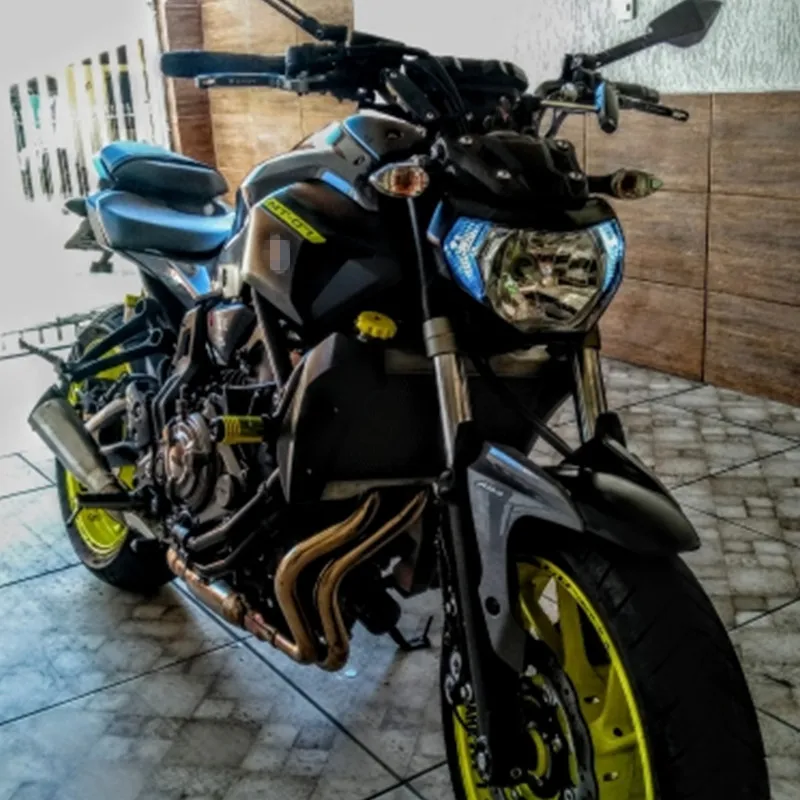  Изменение мотоцикл части mt09 led MT-09 фары фара головного света с лампой для yamaha MT09 FZ09 2014 2015