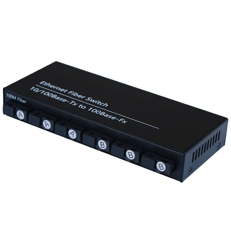 6 port 100M single-mode single-fiber optical fiber transceiver optical fiber switch