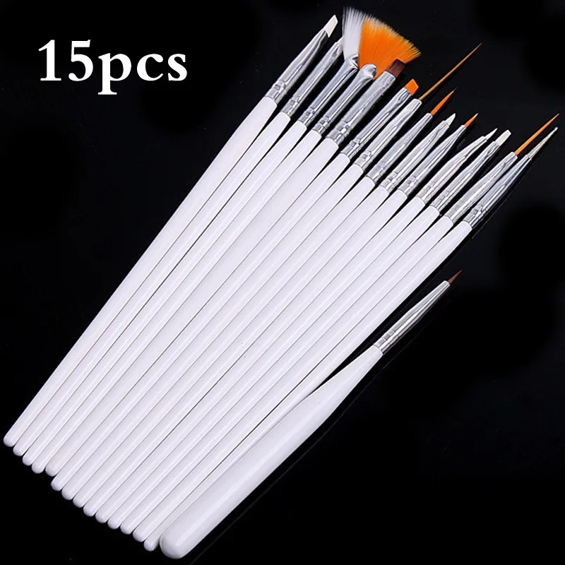 15PCS Nail Art Brush Set Wholesale For Female Light Therapy Pen Carving Pen Nail Art Brush Pen