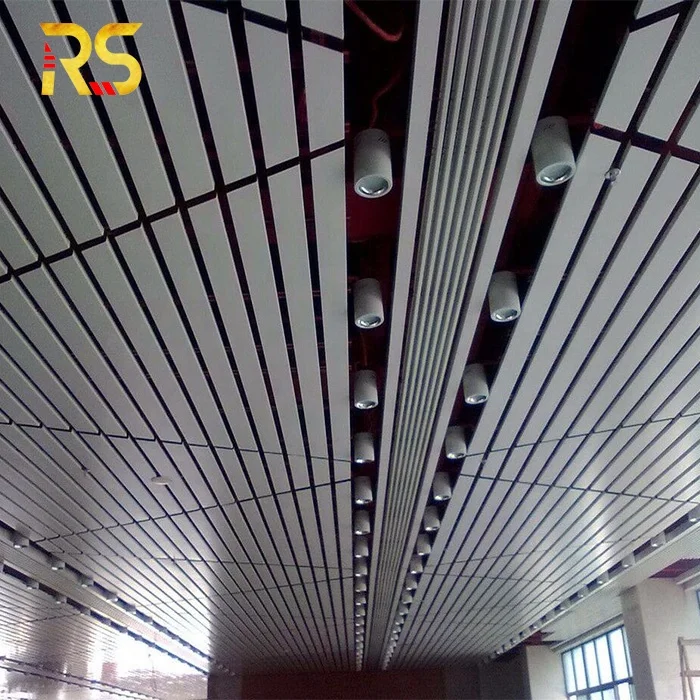 commercial shopping mall aluminium suspended stretch ceiling tile