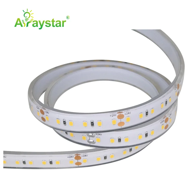 Outdoor waterproof IP67 IP68 LED strip PU extrusion 12mm 2835 3000K 4000K 24V LED strip light for underwater and sauna room