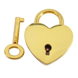 Cheap wedding lock small safety beautiful zinc alloy luggage lock heart shaped love padlock