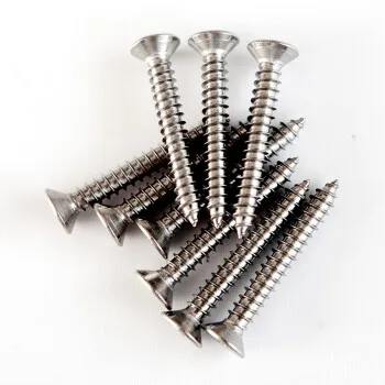 cross recessed countersunk head tapping screws DIN7982   stainless steel