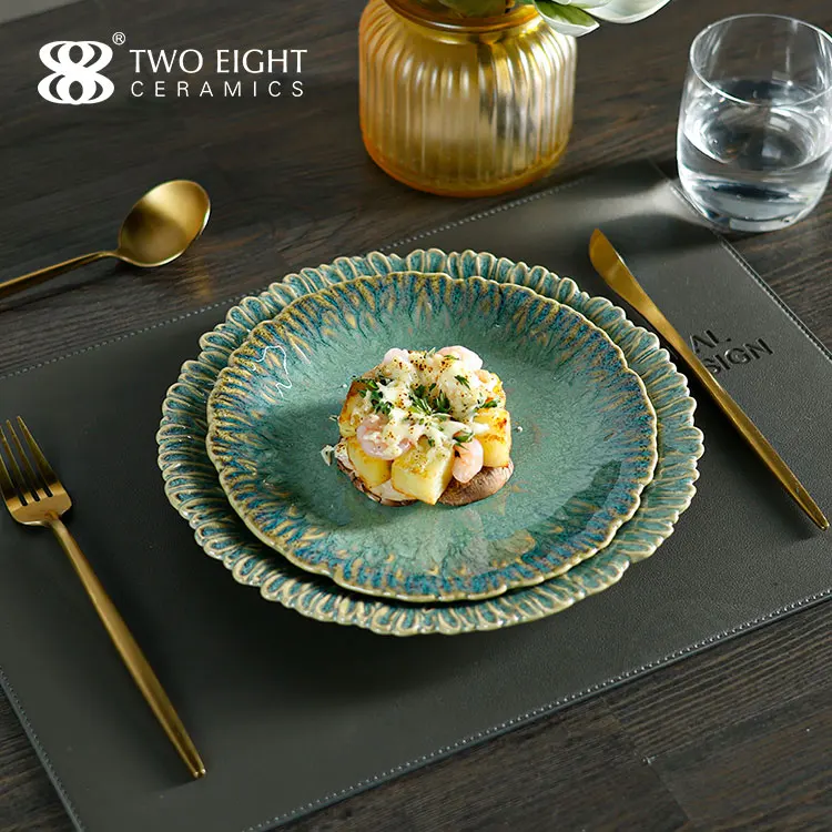 Japanese Style Ceramic Dishes & Plates Set Dining Plate For Restaurant Serving Dishes Set Porcelain Plates and Bowl