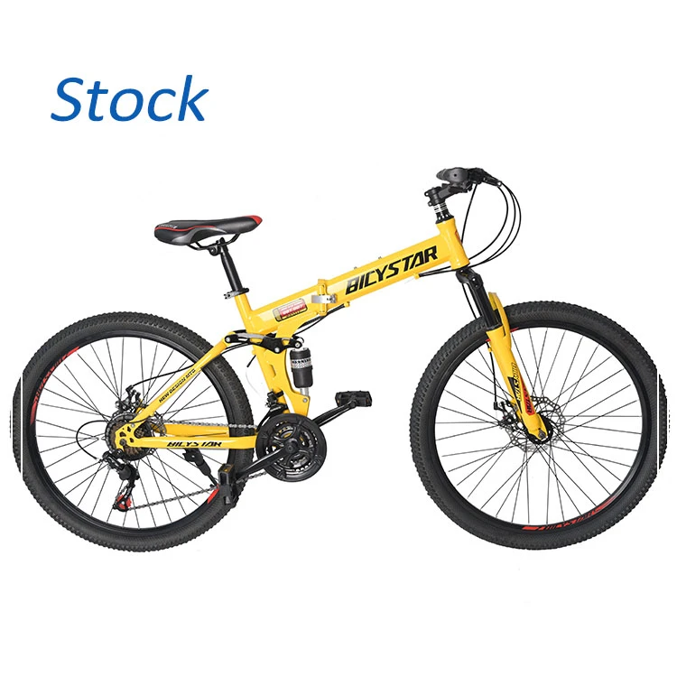 hot sale 26 inch full suspension foldable mountainbike/sepeda gunung lipat folding mountain bike/26 mtb supplier for sale