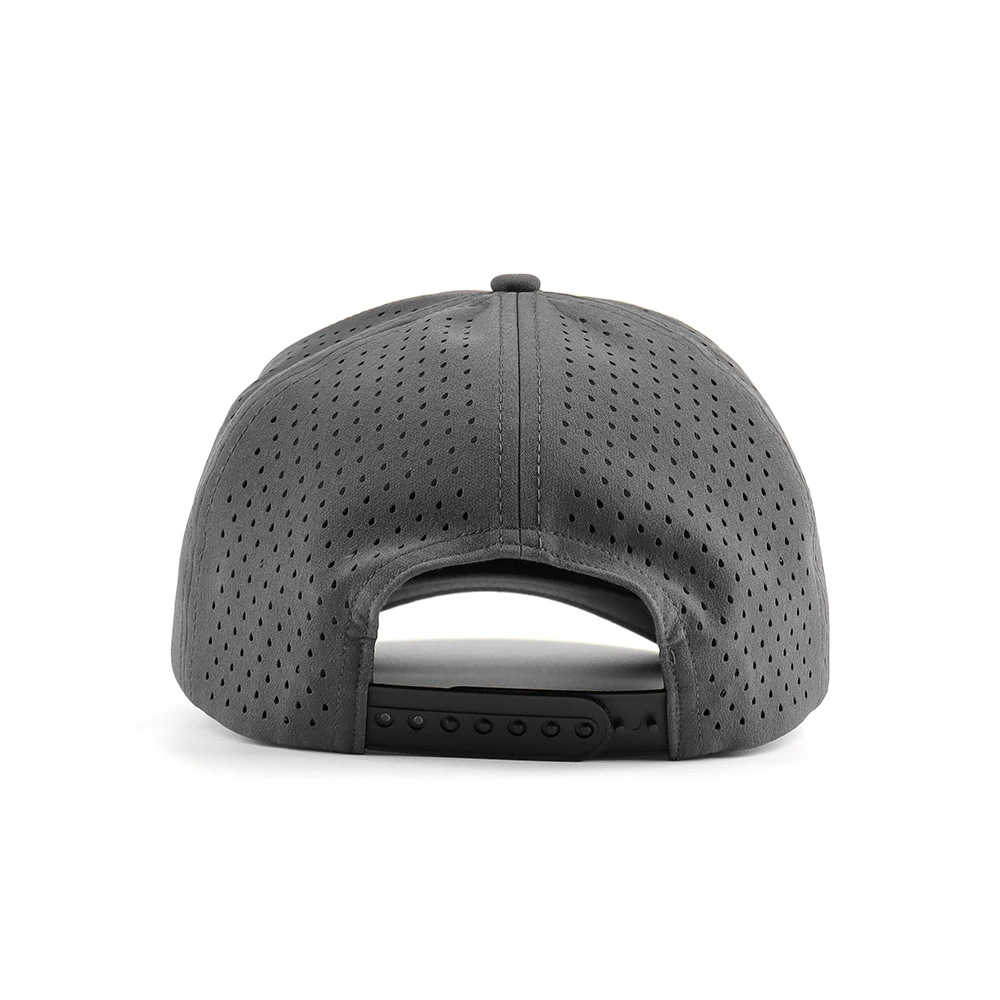 Custom Waterproof Golf Hat With Rubber Logo Perforation Cut Hole Gorras Design Universal Size Cap for Athlete Modern Design Hat