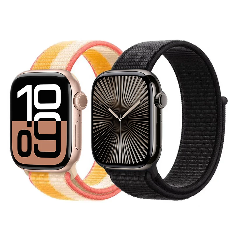 85 Colors Nylon Loop Watch Straps for iwatch series 10 46mm 42mm ultra 49mm 45mm Fashion Sport Nylon Watch Band for Apple Watch