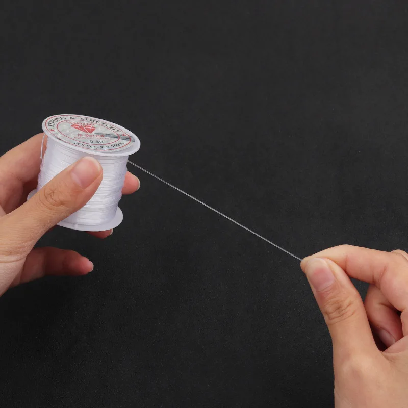 0.2-0.6mm Fishing Line Beads Wire Clear No Stretch Nylon Beaded Thread Cord Crystal Rope DIY For Jewelry Making Supply Wholesale