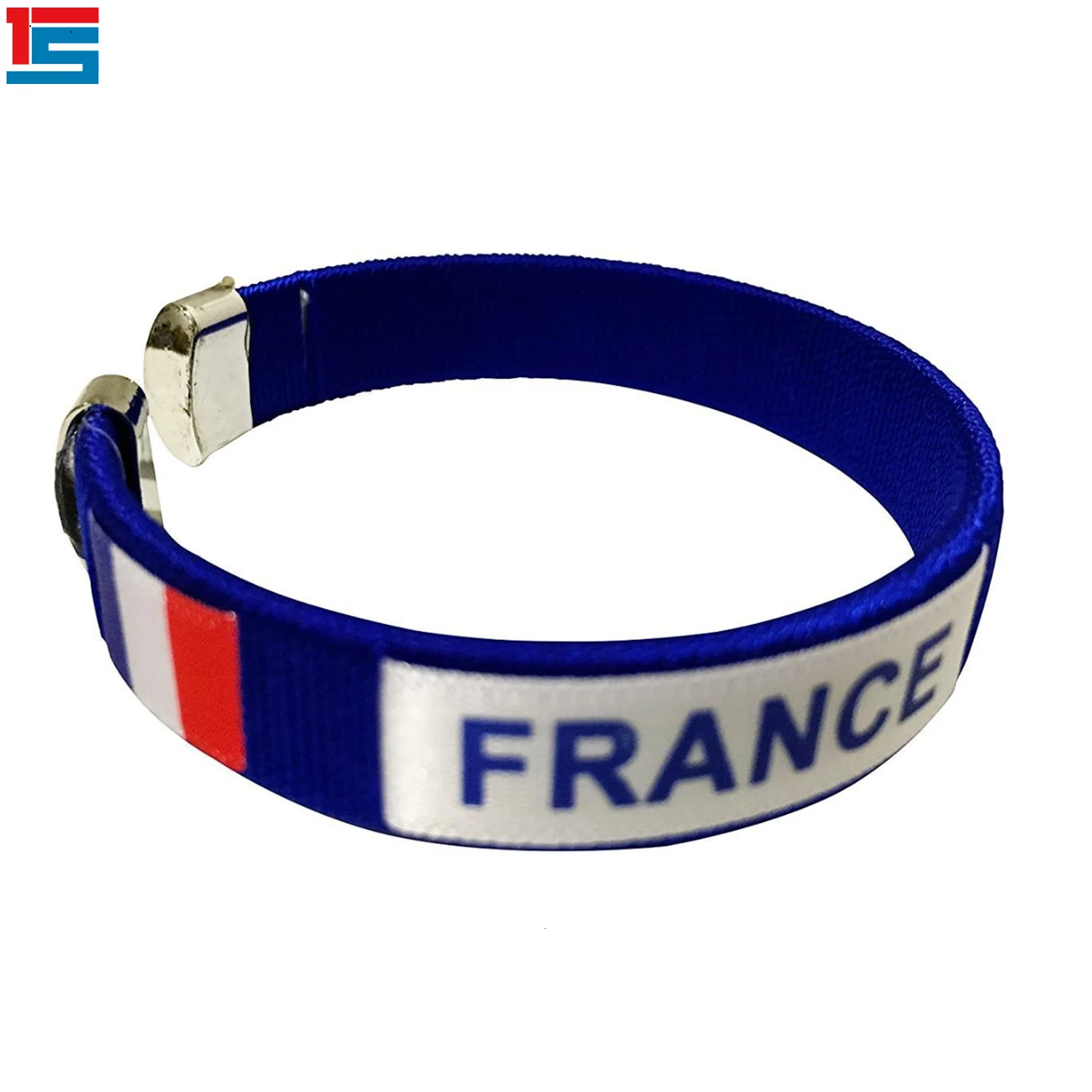 2024 Football Events England Blue Custom Rubber Bracelet High Quality Multicolor Plastic Acrylic Polyester for Football Fans
