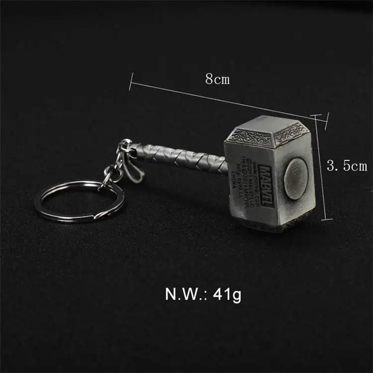 
Thanos Infinity Gauntlet Iron Mann Thor Hammer Avengerss Marvell Gift Keychain 