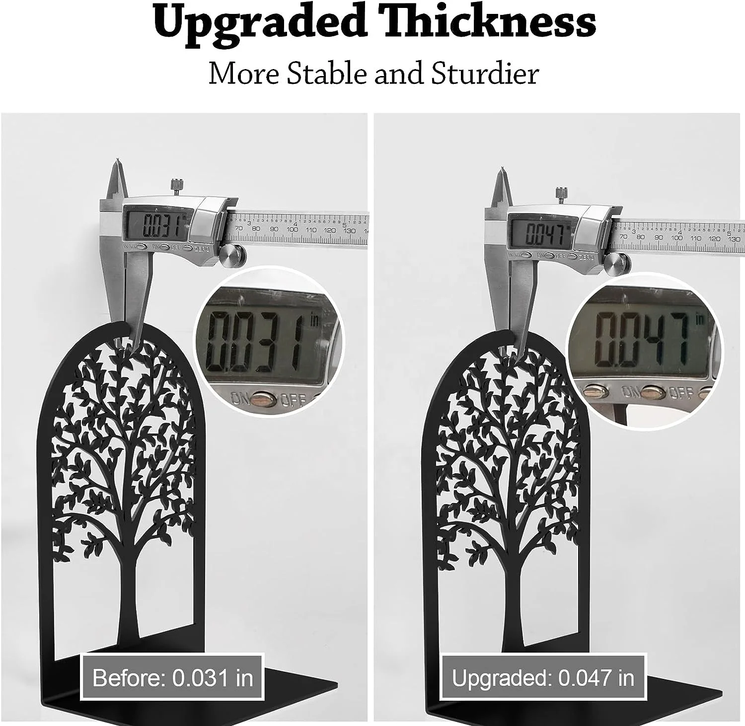 Oniya New Style  Modern Book Ends Decorative Metal Bookends for Heavy Books for Home Office