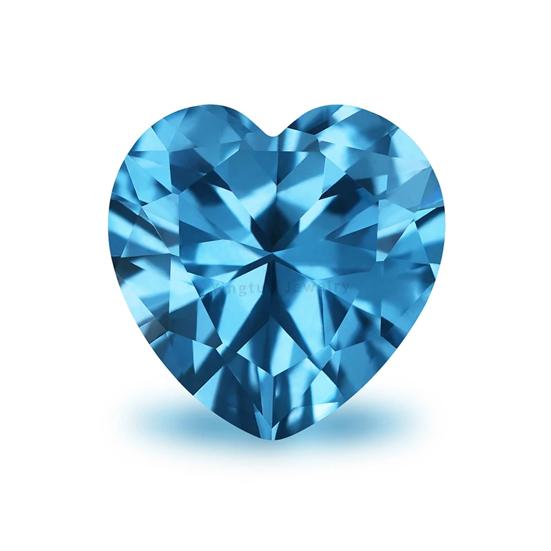 Wholesale Price Loose Gemstone Synthetic Spinel 108# Heart Shape Spinel Gems Stone For Sale