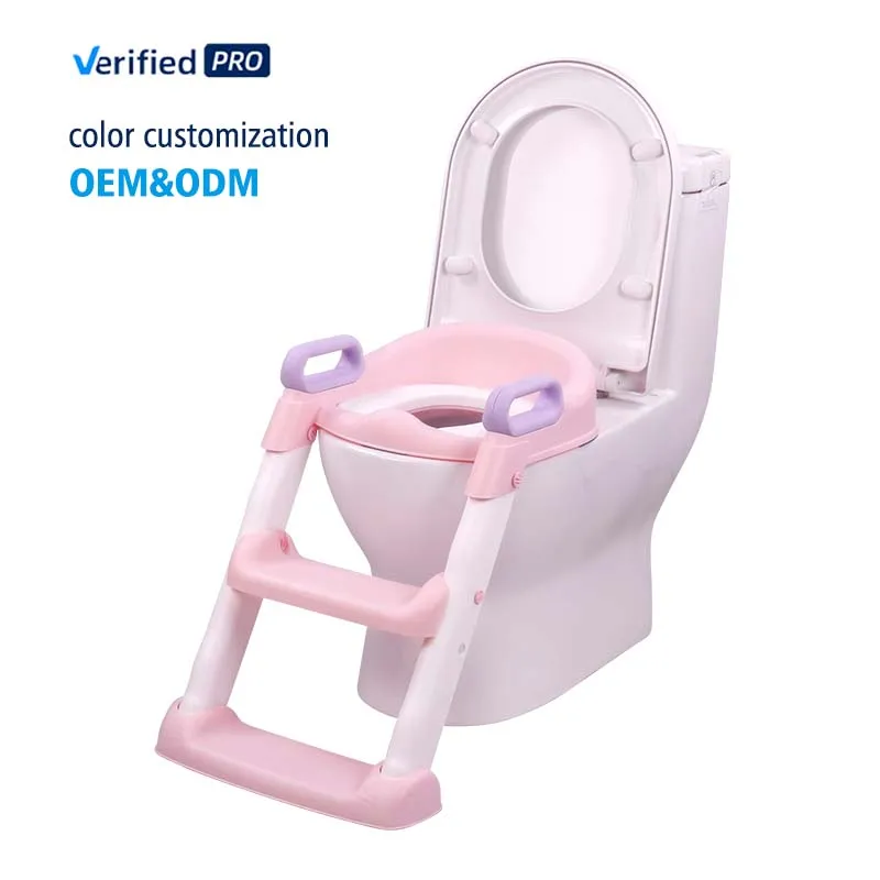 Portable Toddler Toilet Seat Set for Kids Soft Potty Training with New Design Made of Durable Plastic and PU Material