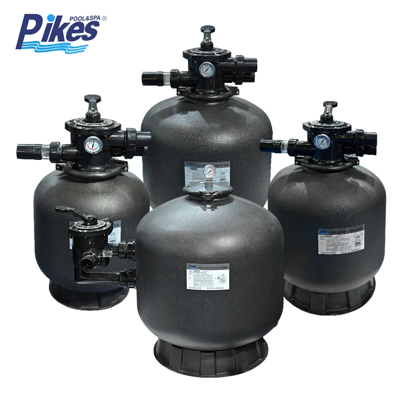 Factory Supply 1.5' Fiberglass Plastic Sand Filter with Multiport Valve for Small Swimming Pools Top/Side Mounted