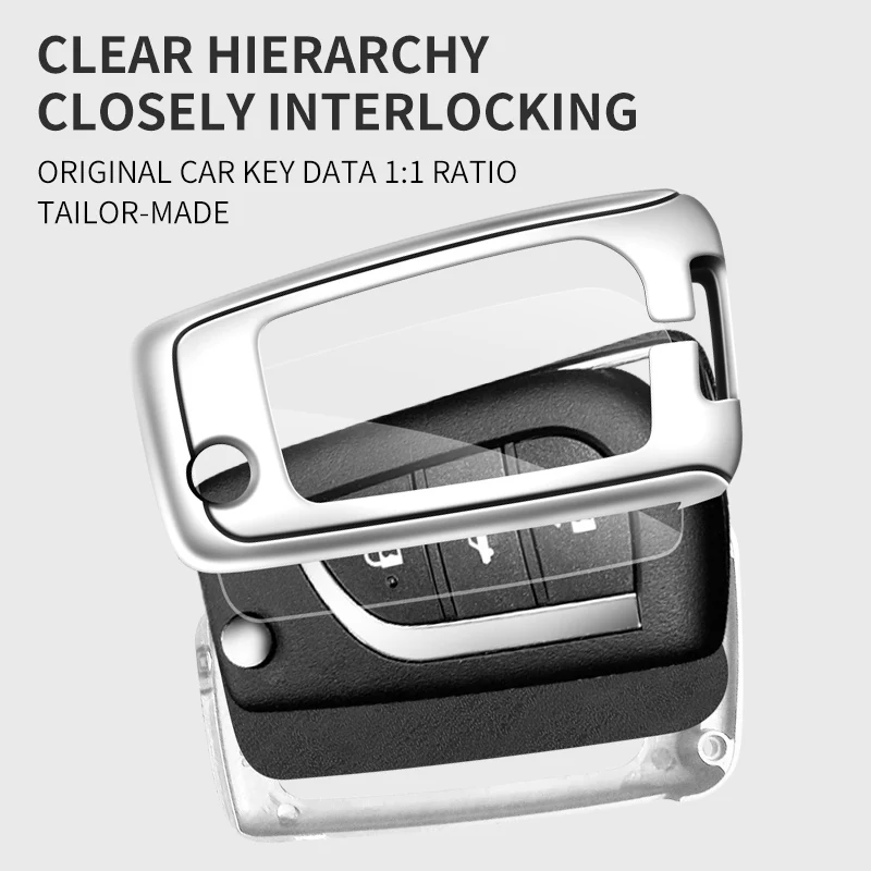 Car Logo Metal Leather Key Case Fob Cover for Toyota Auris Corolla Avensis Verso Yaris Aygo Scion TC IM Camry RAV4 Protector Bag