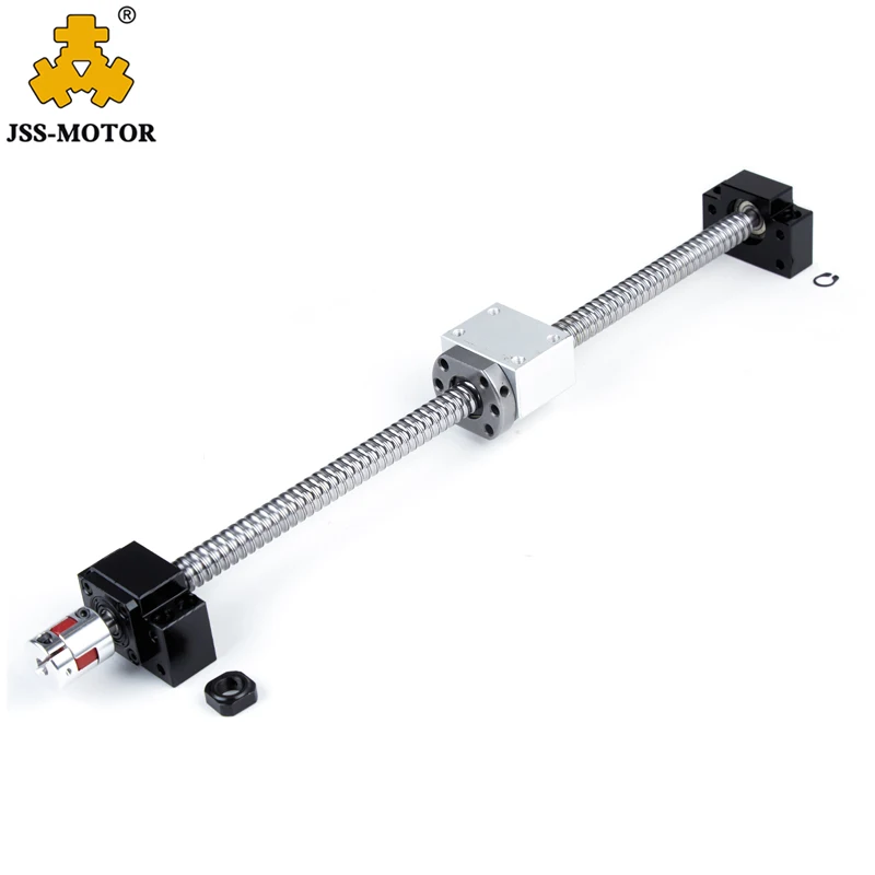 1605 шариковый винт 1500 мм с конечной обработкой BK12BF12 + шариковая гайка SFU1605 + Опорная гайка BK12BF12 + Корпус шариковой гайки + муфта