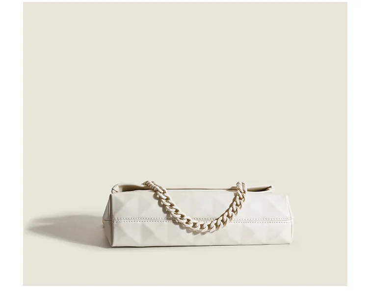 Sac Tendance 2024 Carteras Para Mujer Design Fashion Rhombus Underarm Bag Soft Leather Single Shoulder Crossbodoy Bag With Chain
