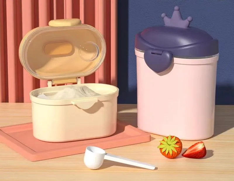 Baby Formula Milk Storage Infants Portable Milk Powder Dispenser Food Container Feeding Box for Kids Food PP Case